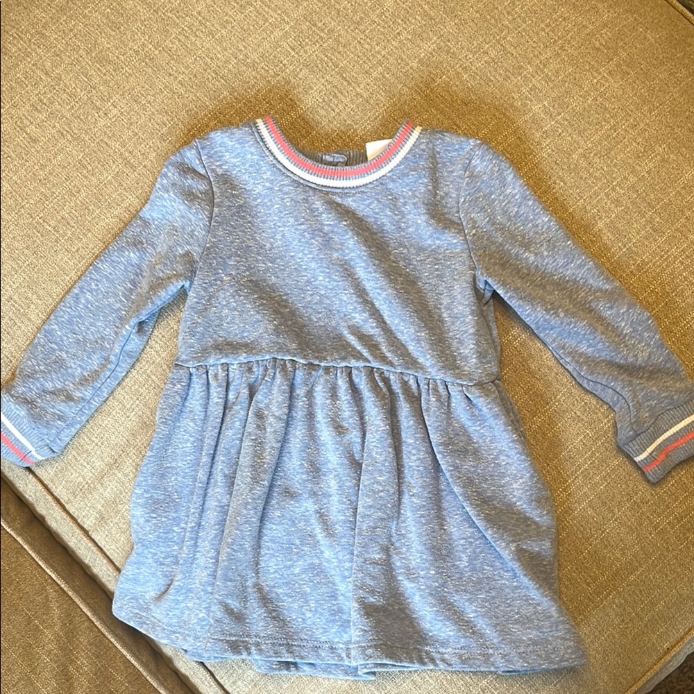 Blue Long Sleeve Baby Dress